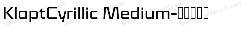 KlaptCyrillic Medium字体转换